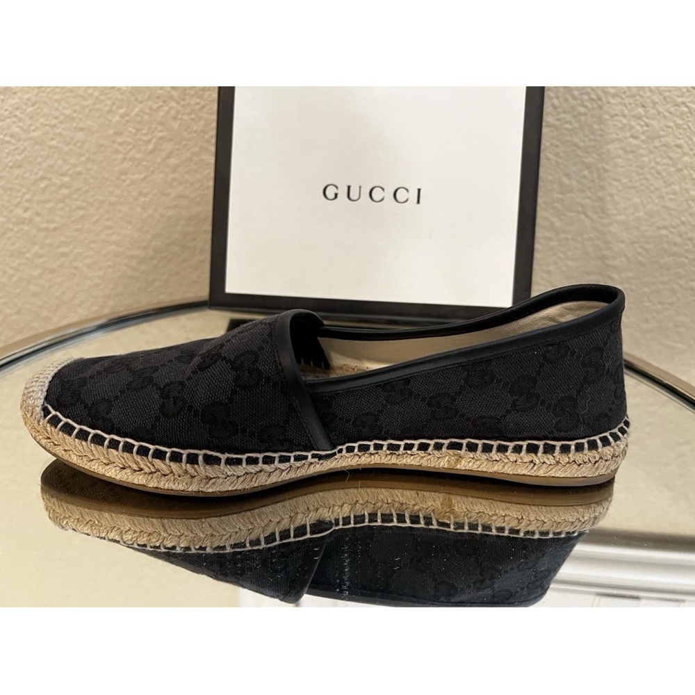 Gucci Black Canvas Espadrilles - Picture 6 of 13